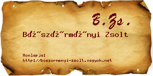 Böszörményi Zsolt névjegykártya